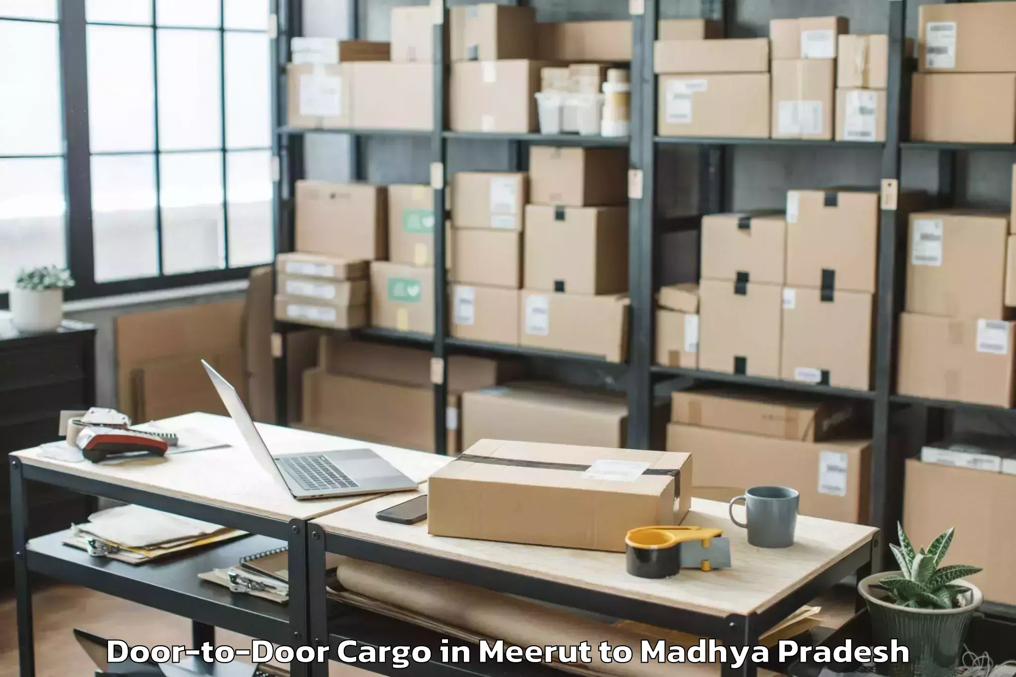 Book Meerut to Indore Door To Door Cargo Online